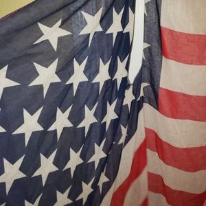 4th of July Sheer Long Vest